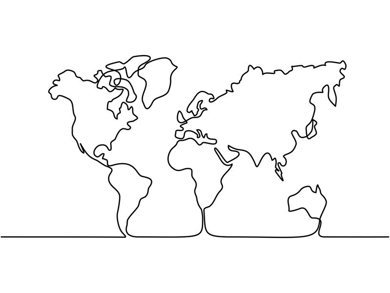 Map of the Earth